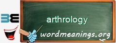 WordMeaning blackboard for arthrology